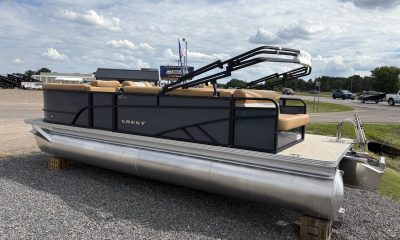 ☀️NEW 2026 Crest Conquest SE220 Cruise Pontoon & Suzuki 90HP 4 Stroke Motor